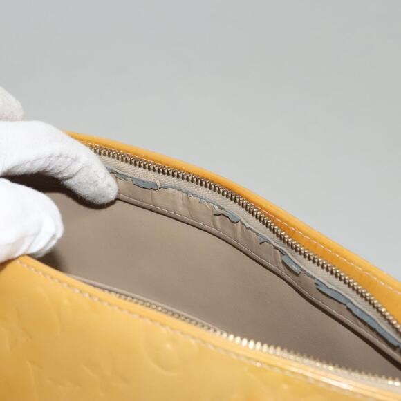 LOUIS VUITTON Monogram Vernis Houston Hand Bag Beige M91004 - Picture 10 of 16